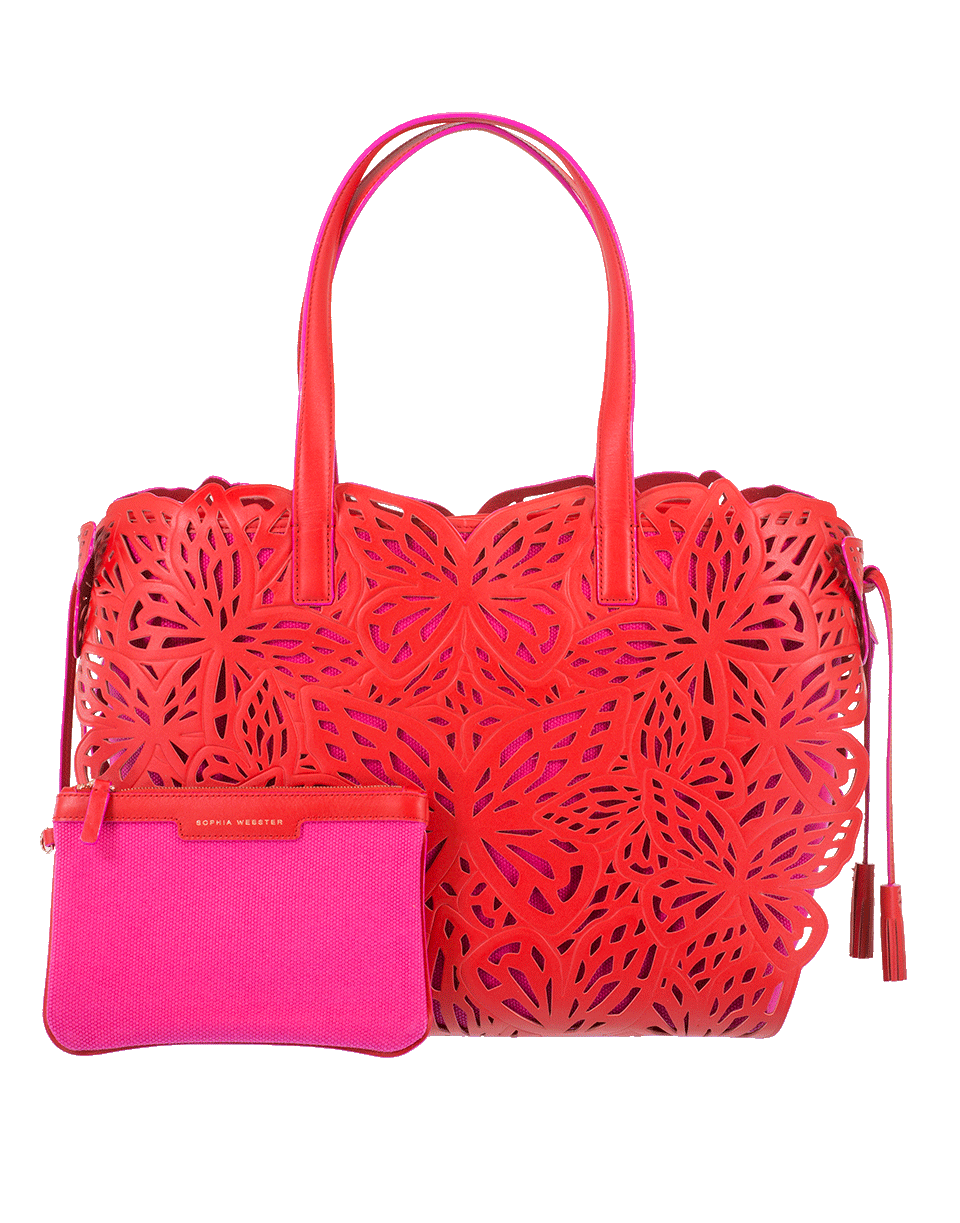 SOPHIA WEBSTER-Liara Canvas Tote-RUBY