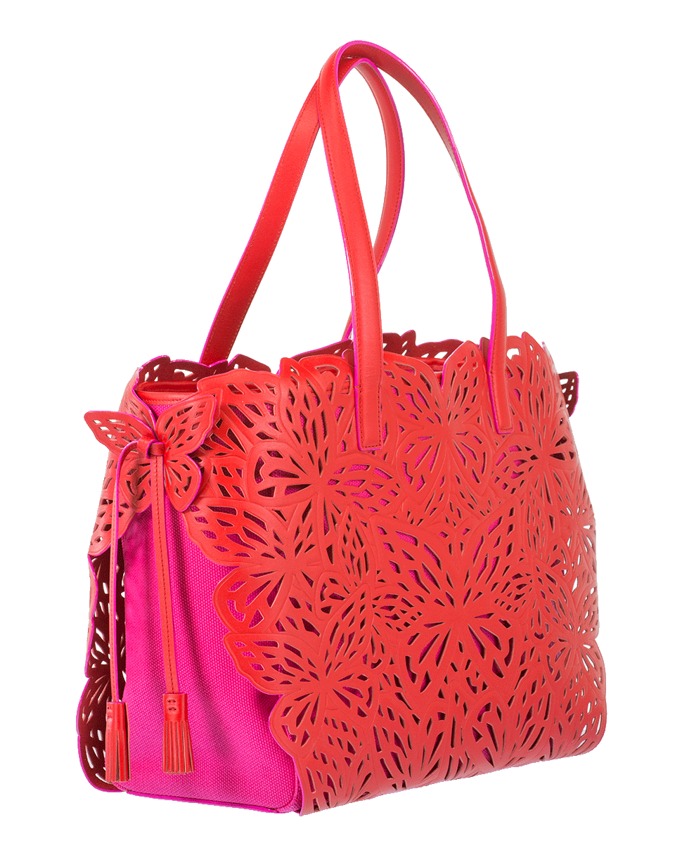 SOPHIA WEBSTER-Liara Canvas Tote-RUBY