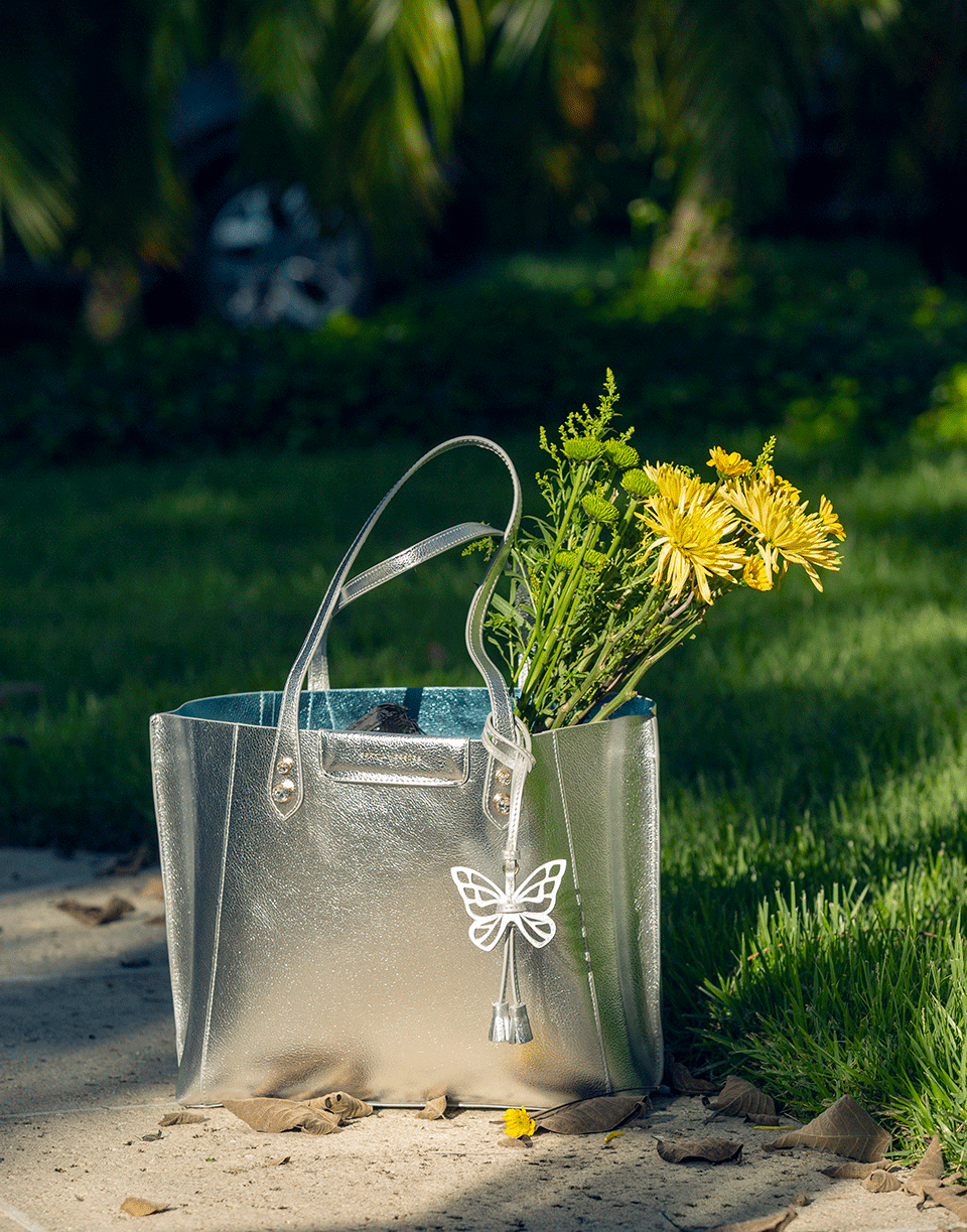 SOPHIA WEBSTER-Silver Holla Tote-SLVR/CEL
