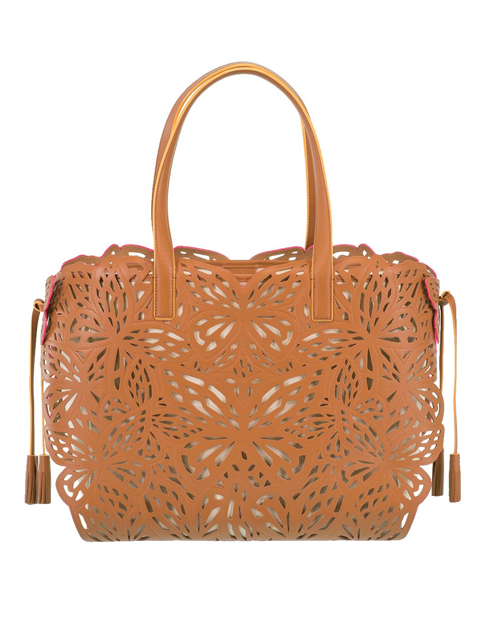 SOPHIA WEBSTER-Liara Canvas Tote-TAN/MAGE