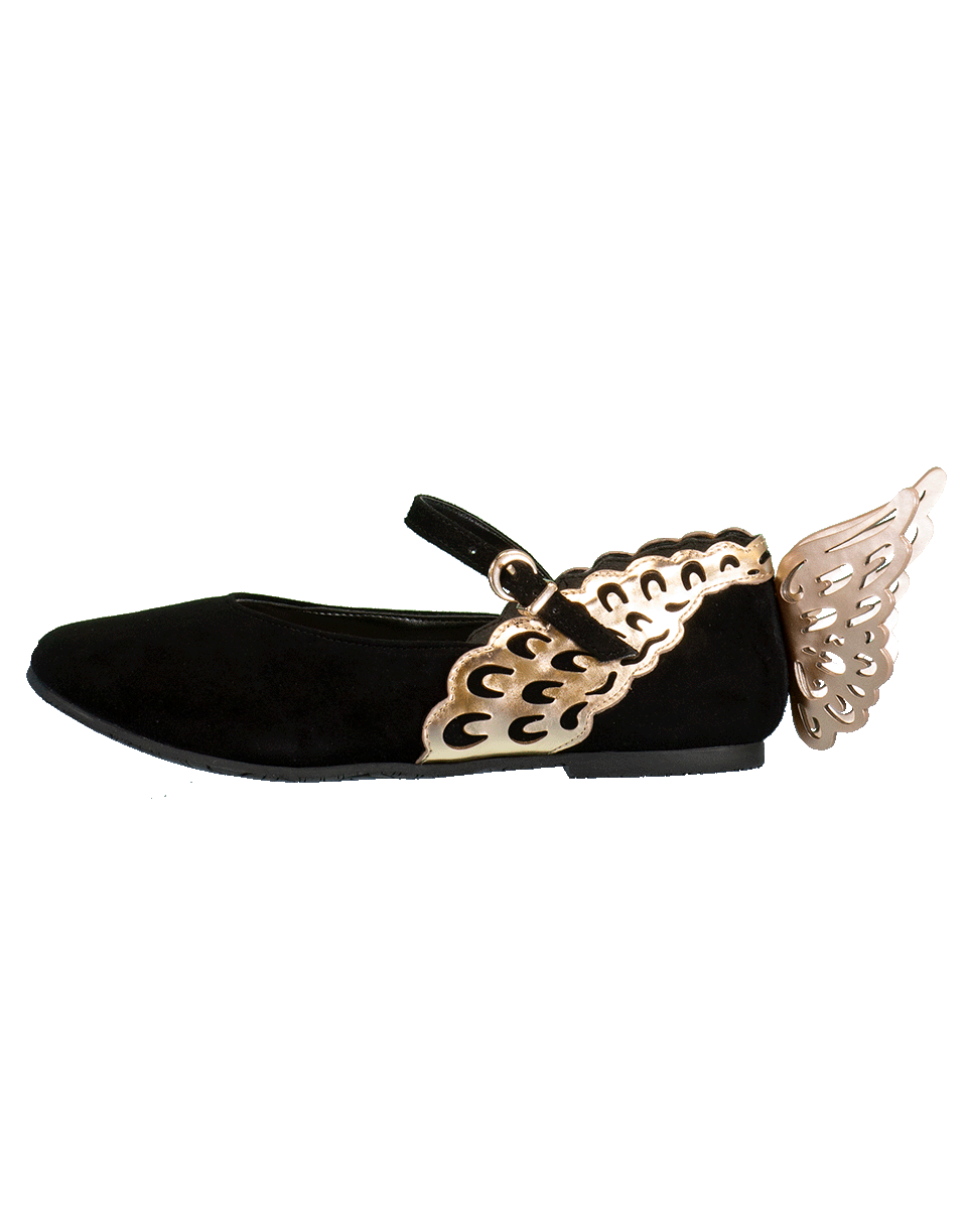 SOPHIA WEBSTER-Evangleine Junior Flats-BLACK