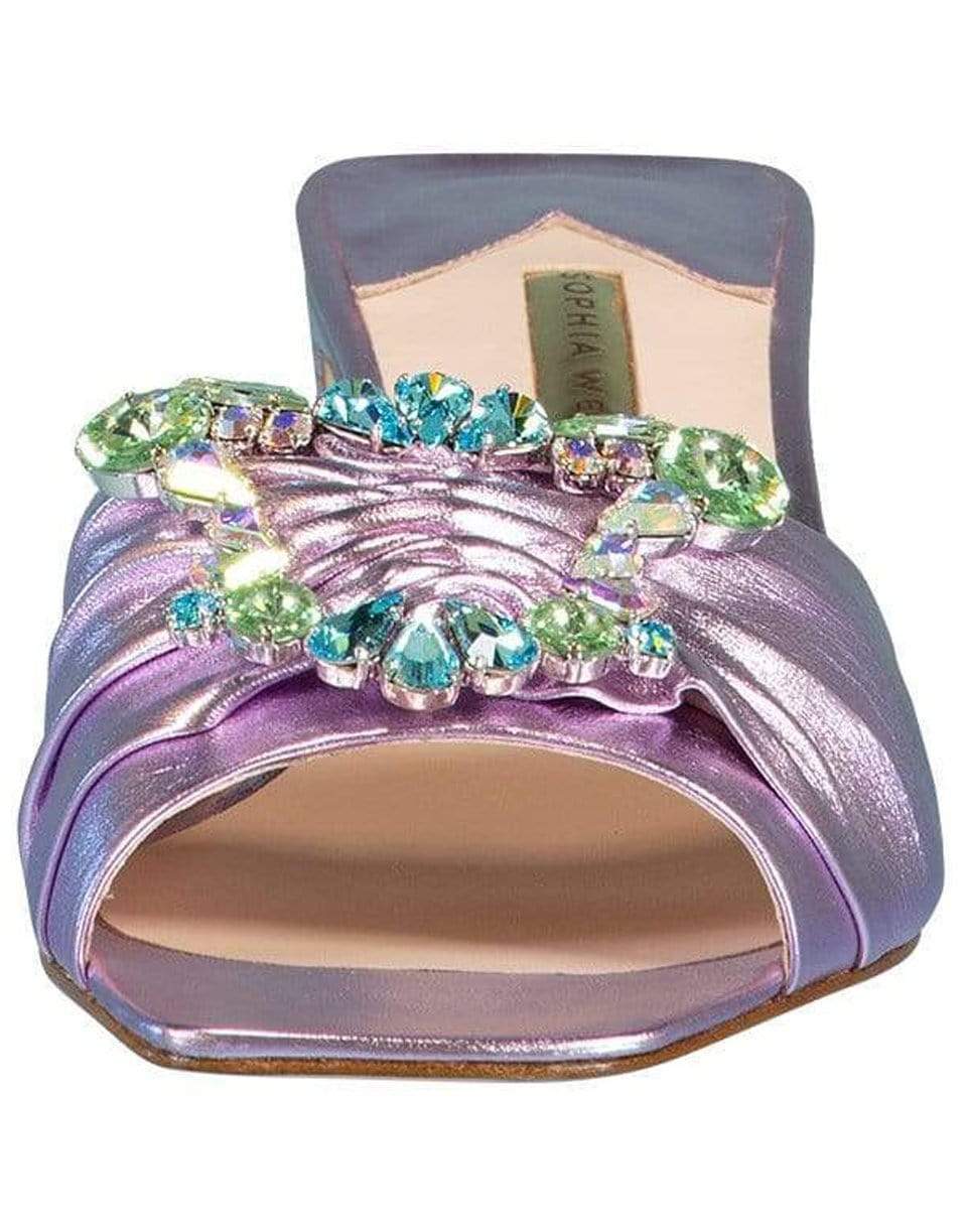 SOPHIA WEBSTER-Lilac Mint Margaux Jeweled Mule-