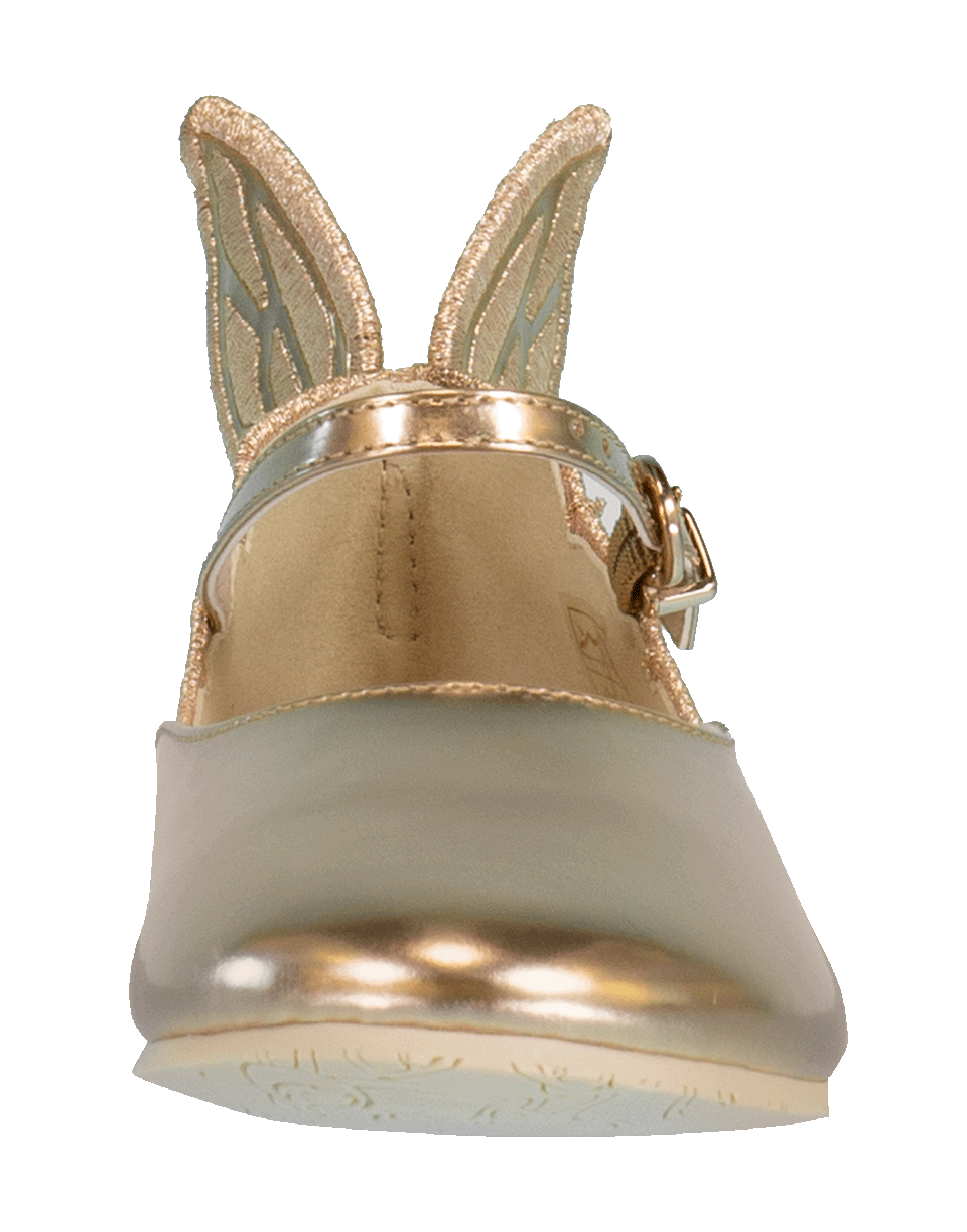 SOPHIA WEBSTER-Chiara Embroidery Junior Flats-ROSE GOLD