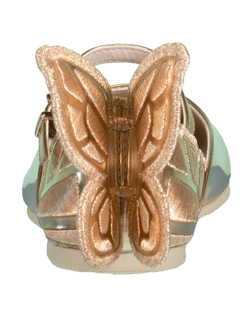 SOPHIA WEBSTER-Chiara Embroidery Junior Flats-ROSE GOLD