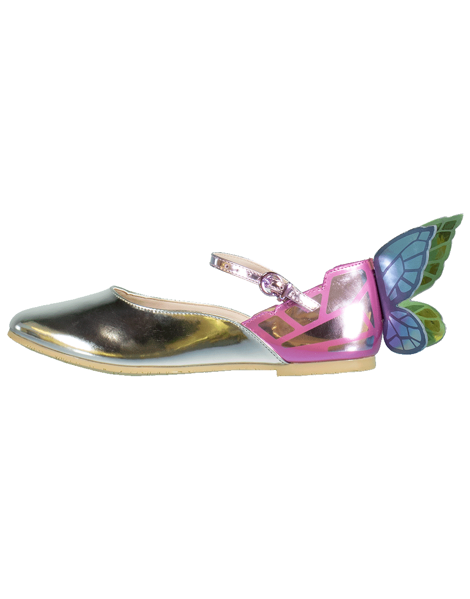 SOPHIA WEBSTER-Chiara Junior Butterfly Flat-SILVER