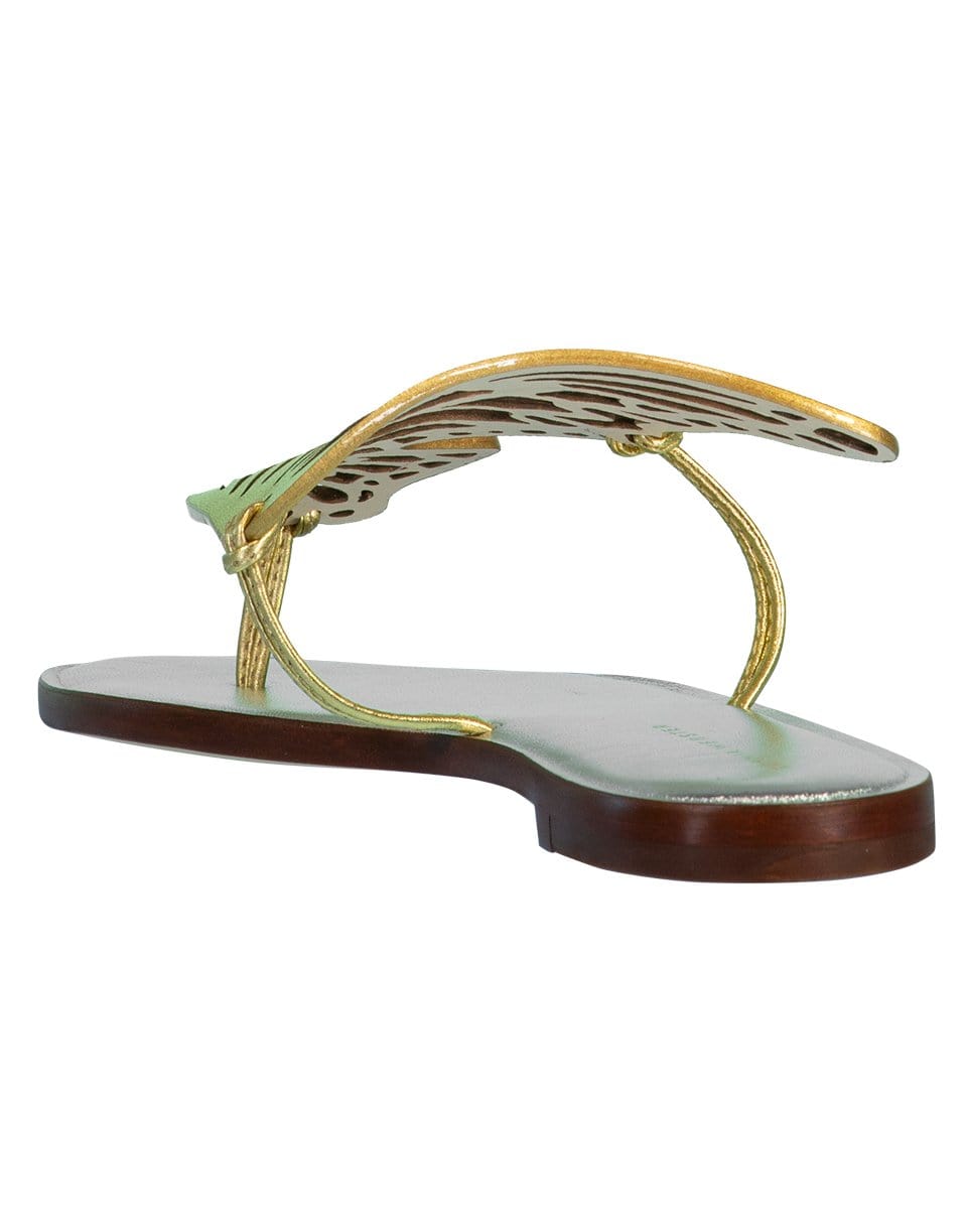 SOPHIA WEBSTER-Talulah Mule Gold Wing Sandal-