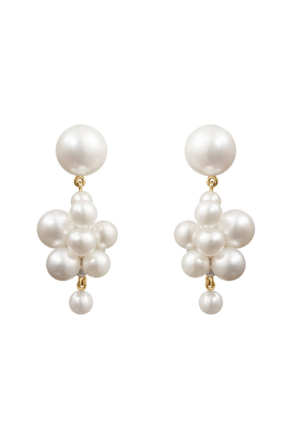 SOPHIE BILLE BRAHE-Botticelli Earrings-YELLOW GOLD