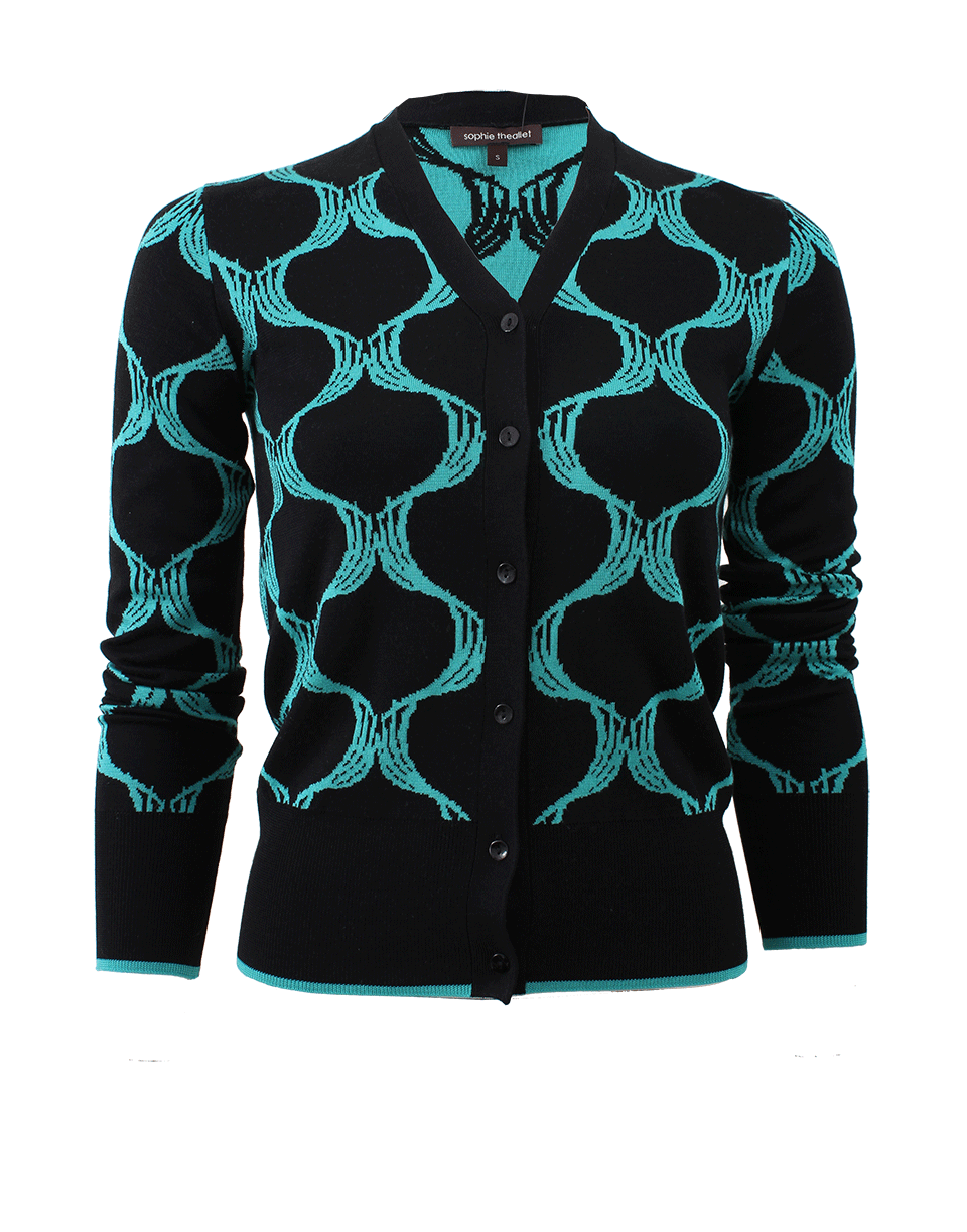 SOPHIE THEALLET-V-Neck Button-Up Cardigan-