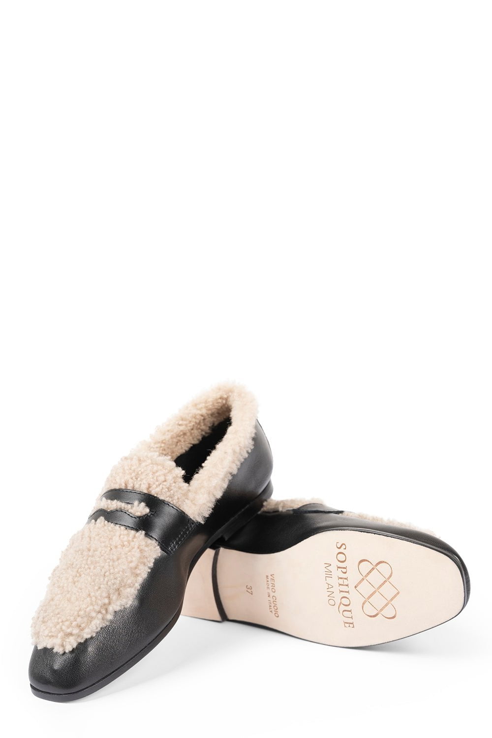 SOPHIQUE-Essenziale Shearling Loafer-