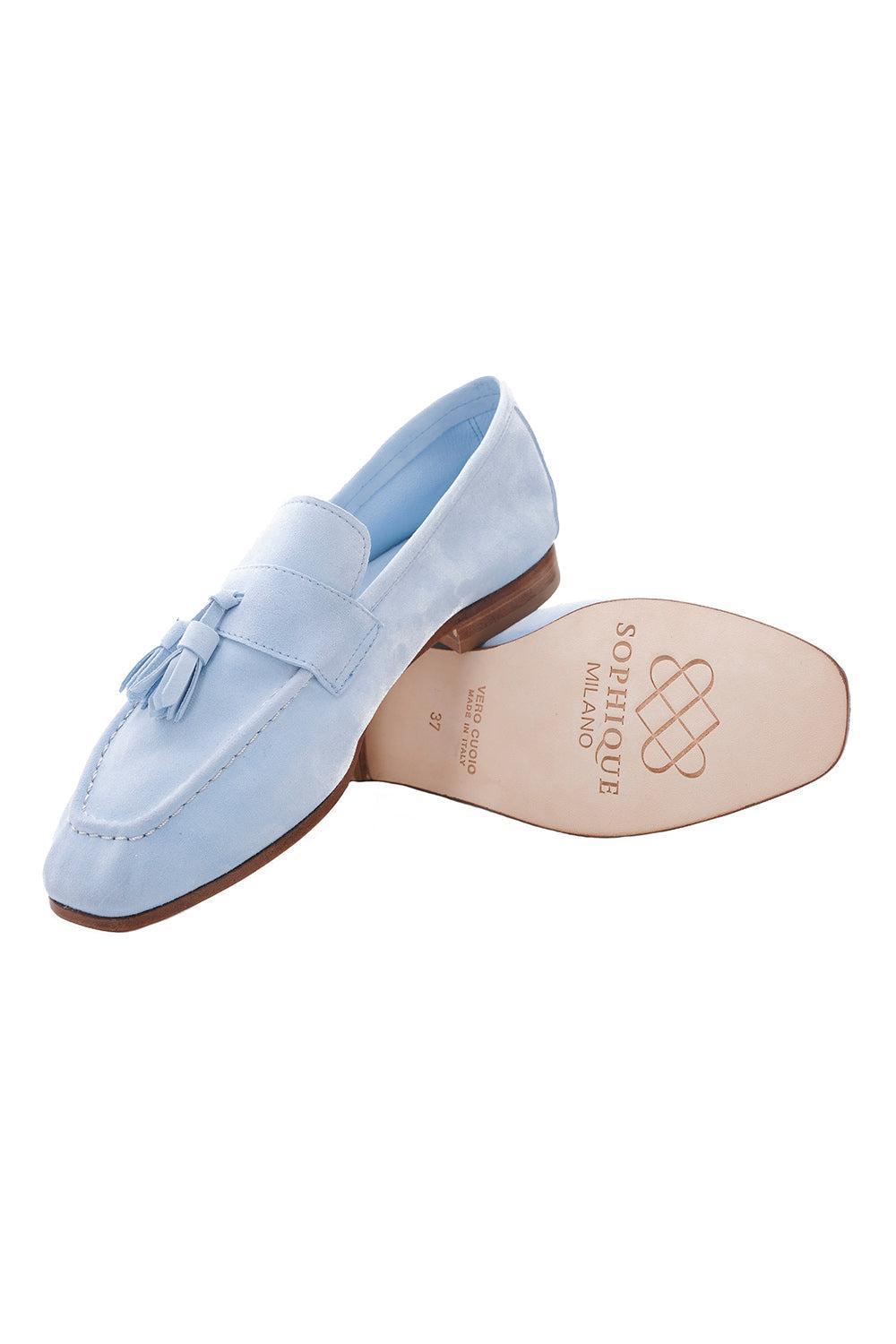 Trevi Tassel Loafer-BLUE-36-SHOEFLAT SHOE-SOPHIQUE