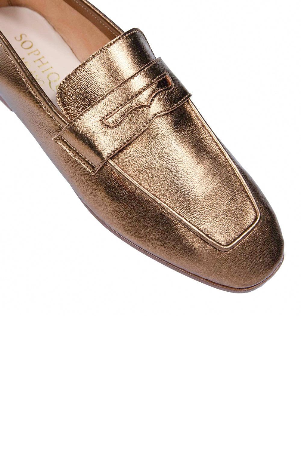 Essenziale Loafers - Bronze-BRONZE-36-SHOEFLAT SHOE-SOPHIQUE
