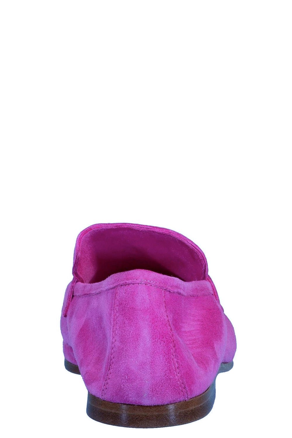 SOPHIQUE-Fuchsia Essenziale Suede Leather Flat-