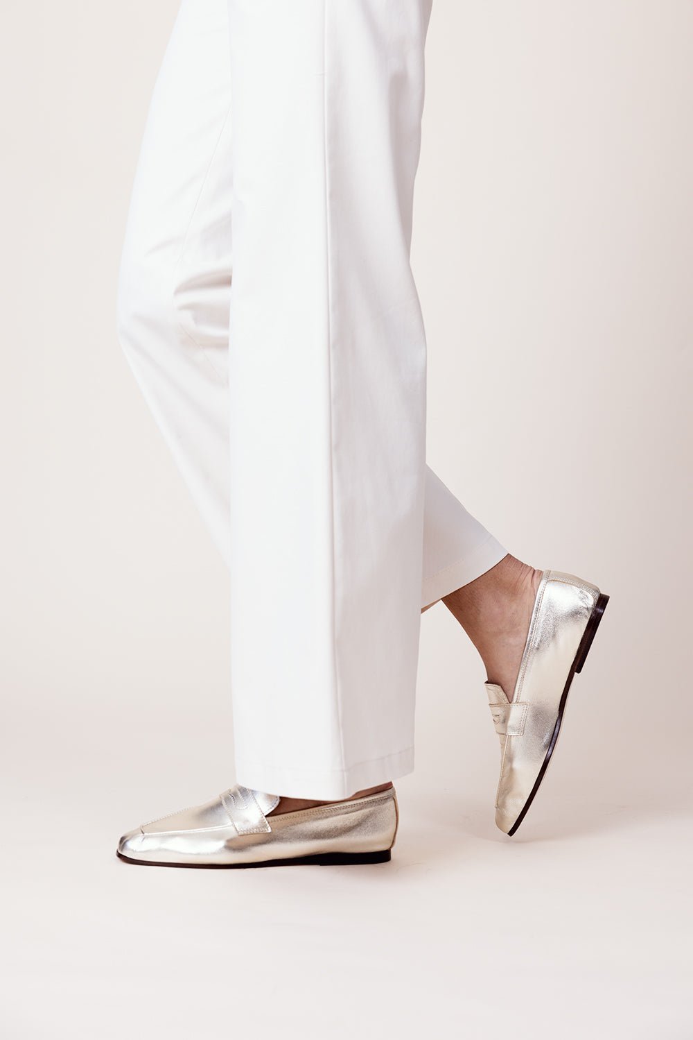 SOPHIQUE-Essenziale Leather Loafer - Gold-