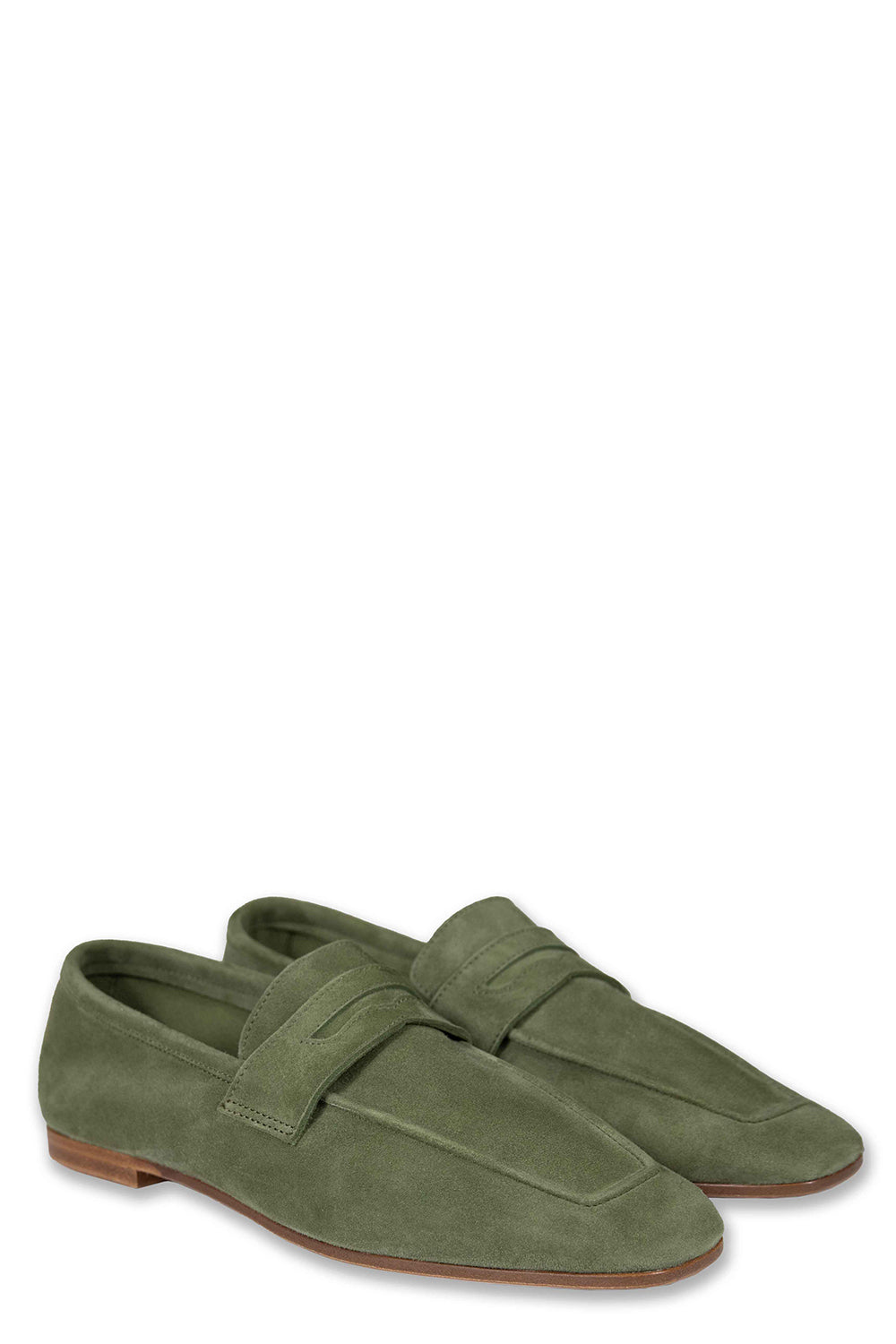 Essenziale Loafers - Khaki Green-KHAKIGRN-36-SHOEFLAT SHOE-SOPHIQUE