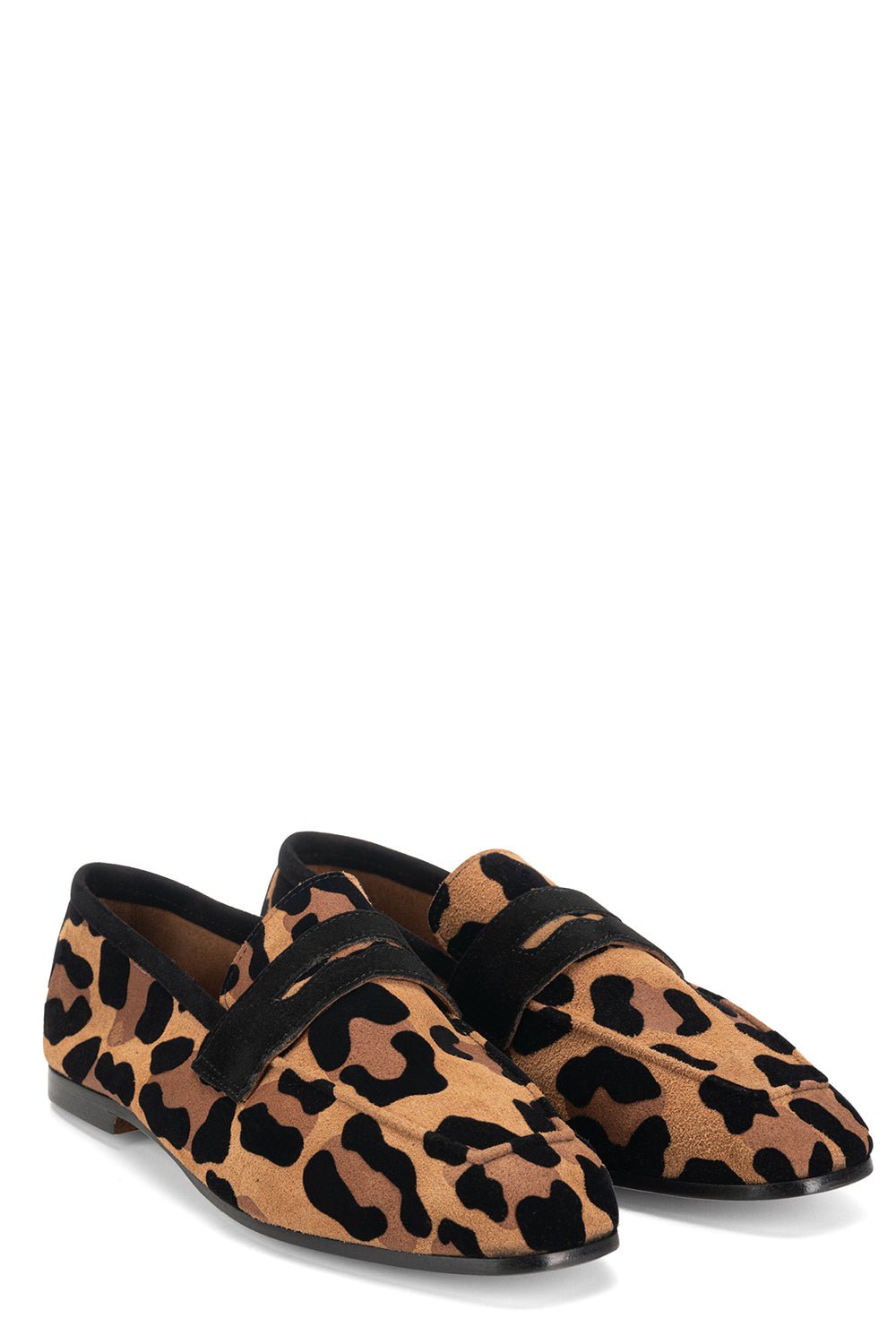 SOPHIQUE-Essenziale Suede Loafer - Leopard-