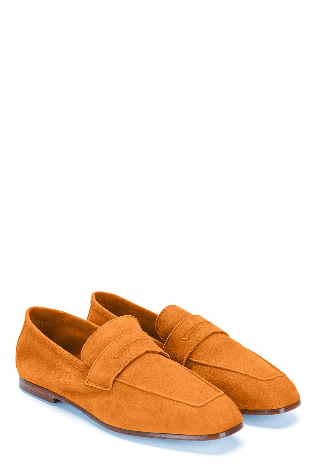 SOPHIQUE-Essenziale Suede Loafer - Orange-