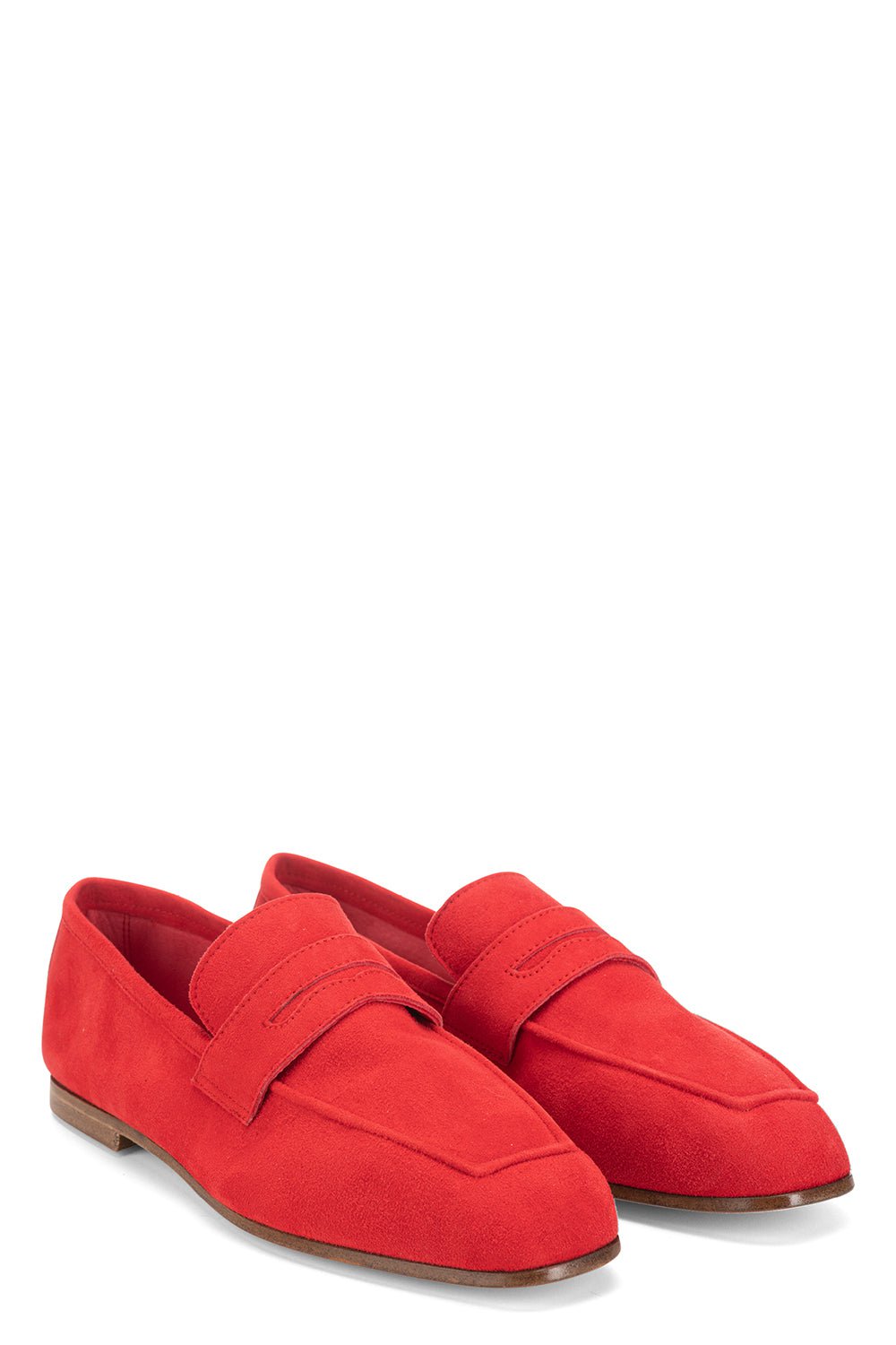 SOPHIQUE-Essenziale Suede Loafer - Red-