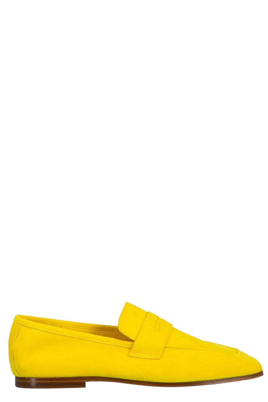 SOPHIQUE-Yellow Essenziale Suede Leather Flat-