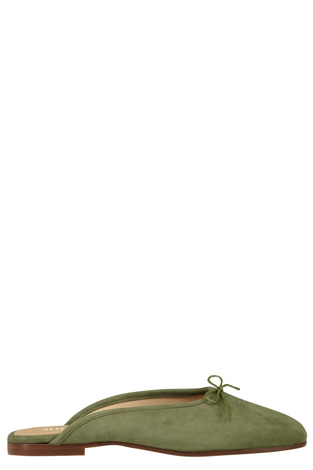 Poesia Ballerina Mule - Khaki-KHAKI-36-SHOEMULE-SOPHIQUE