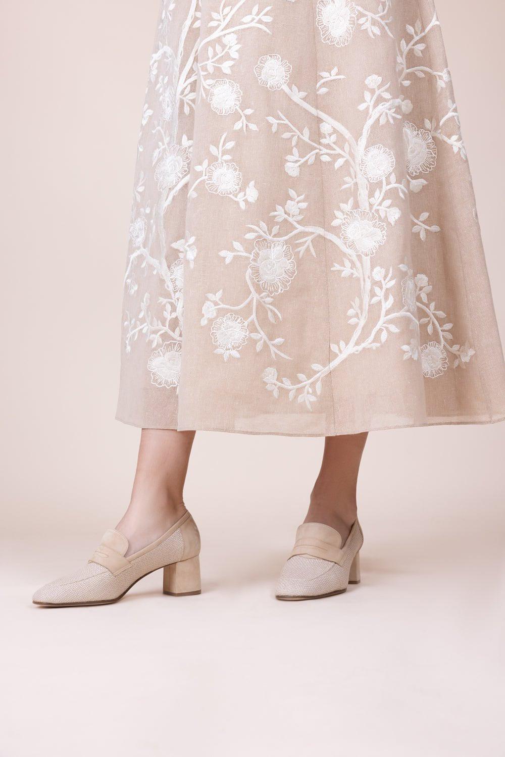 SOPHIQUE-Essenziale Loafer - Sand Raffia-