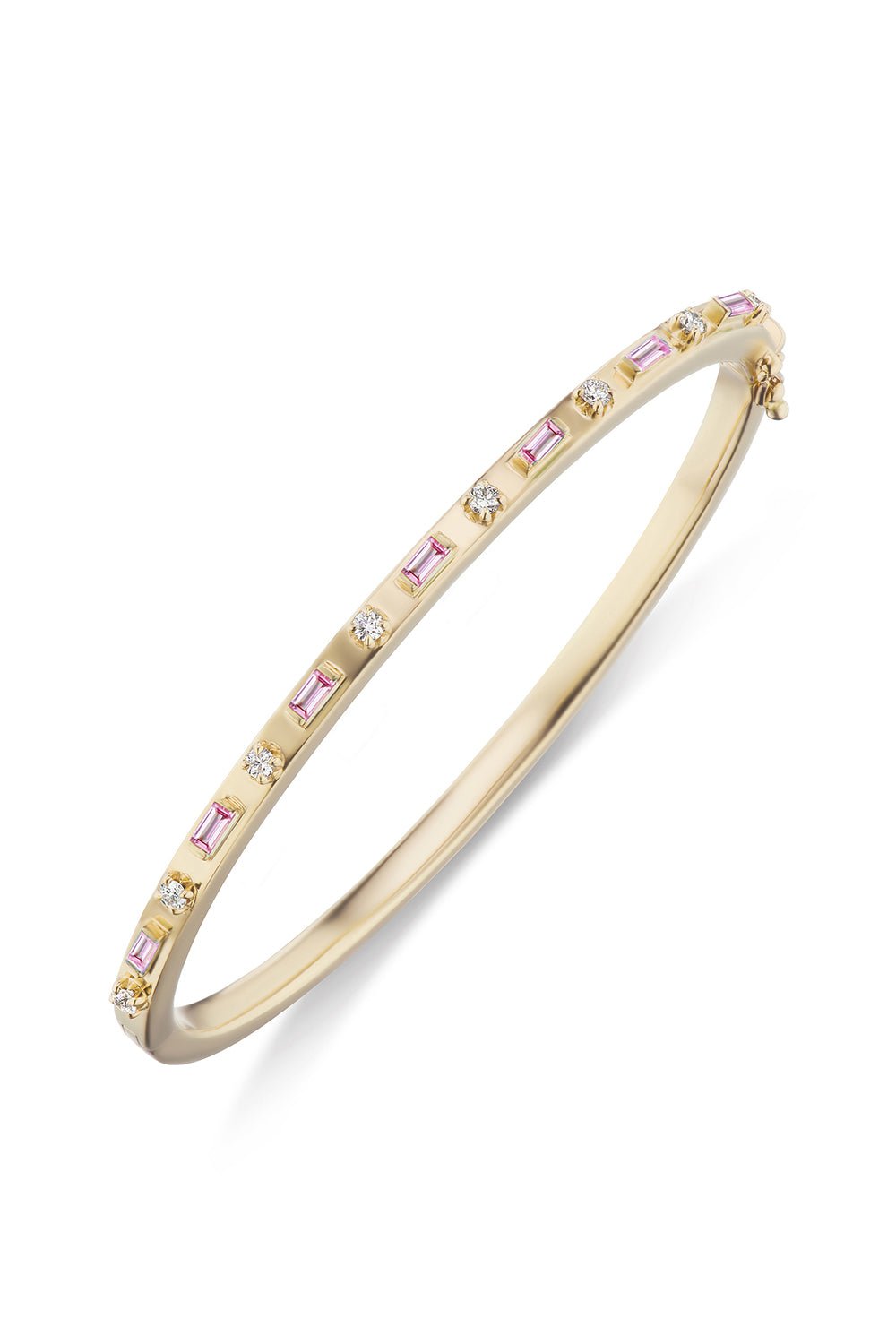 SORELLINA-Tarot Baguette Bangle-YELLOW GOLD