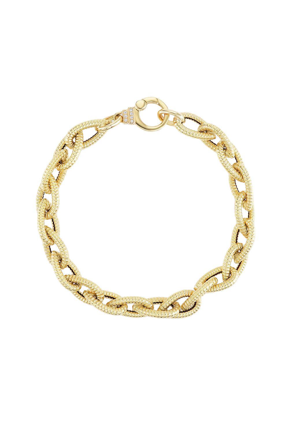 Textured Teardrop Chain Bracelet-YELLOW GOLD-6.5-JEWELRYFINE JEWELBRACELET O-SORELLINA