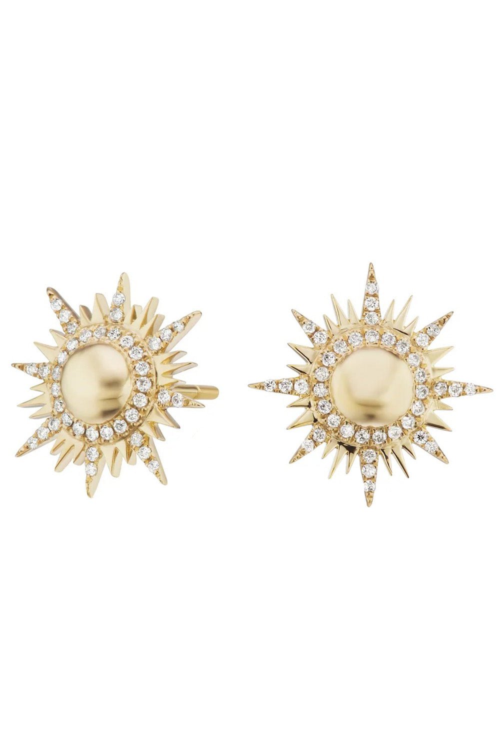 SORELLINA-II Sole Studs-YELLOW GOLD
