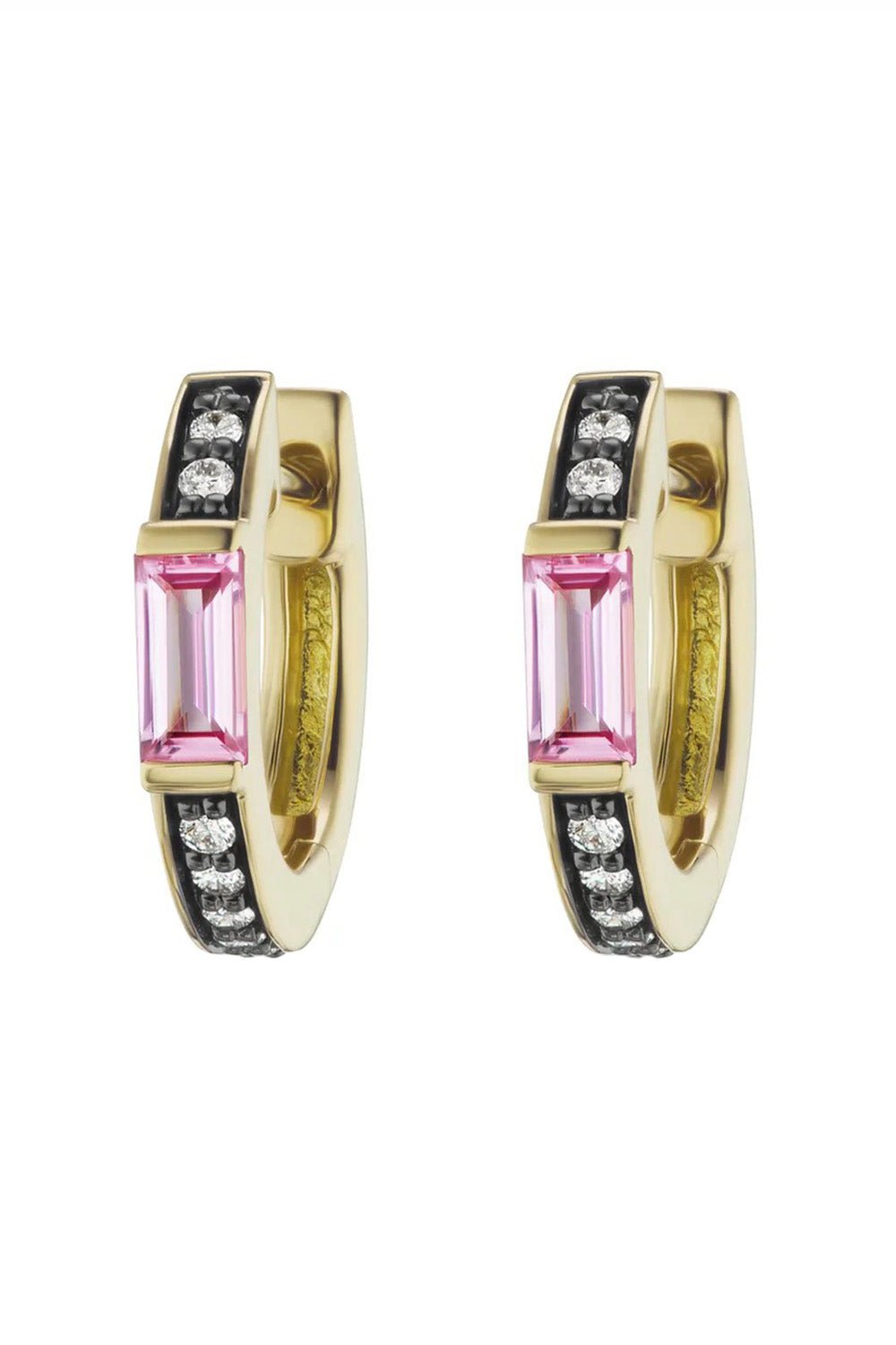 SORELLINA-Otto Diamond Huggies-YELLOW GOLD