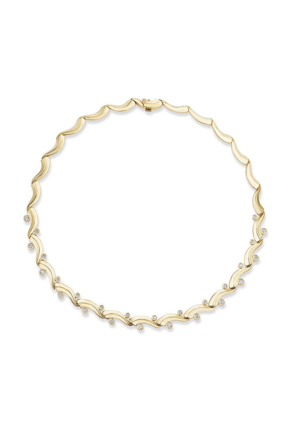 SORELLINA-Marea Tennis Necklace-YELLOW GOLD