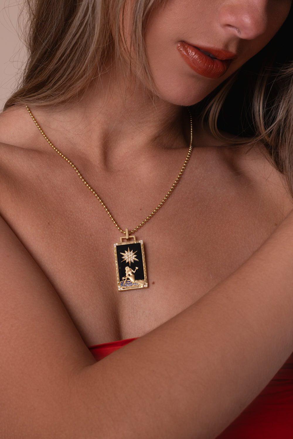 SORELLINA-Le Stelle Piccola Tarot Card-YELLOW GOLD
