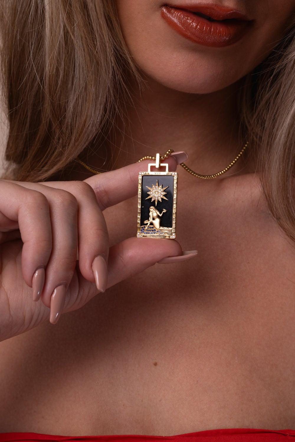 SORELLINA-Le Stelle Piccola Tarot Card-YELLOW GOLD