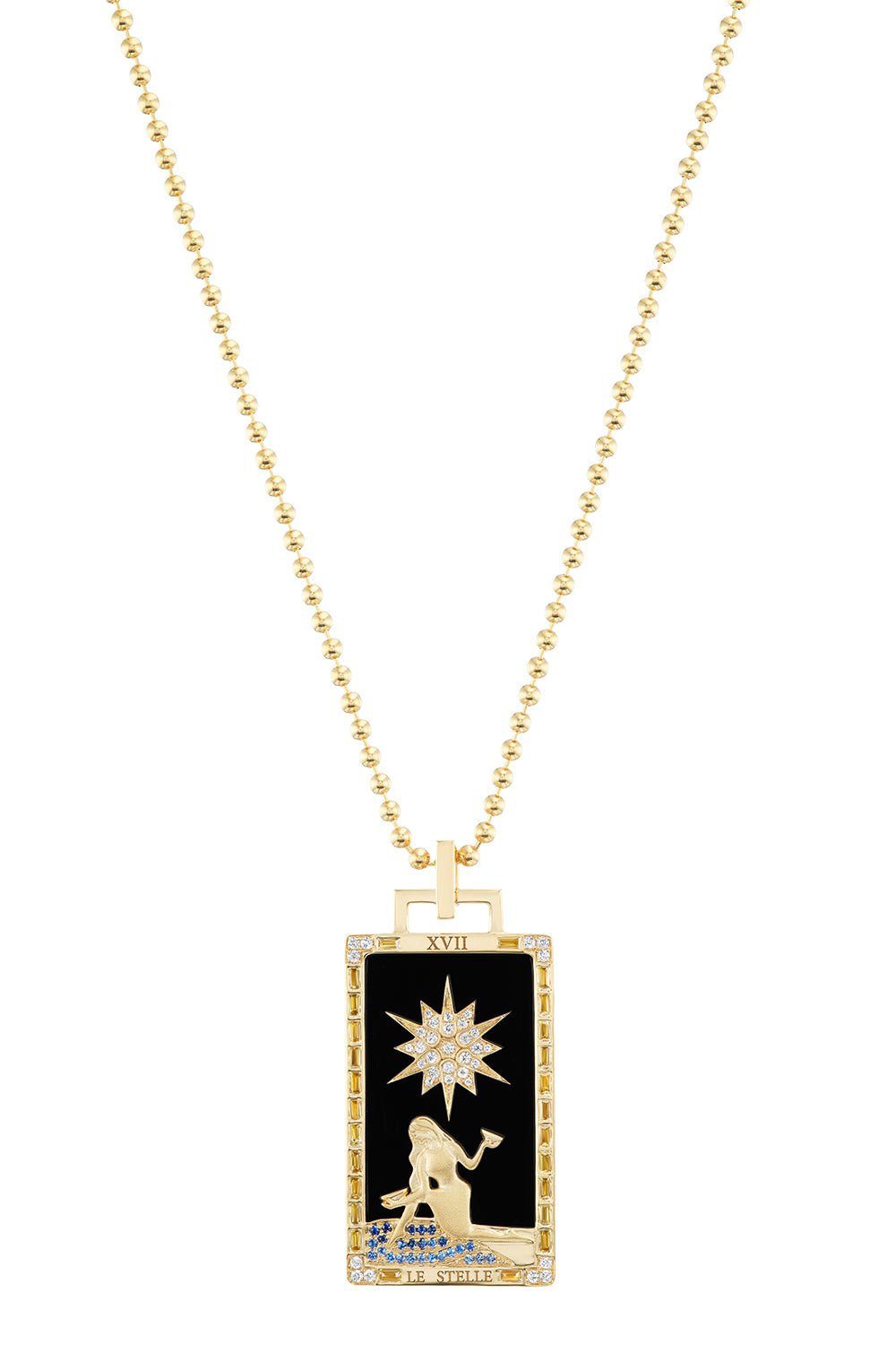 SORELLINA-Le Stelle Piccola Tarot Card-YELLOW GOLD