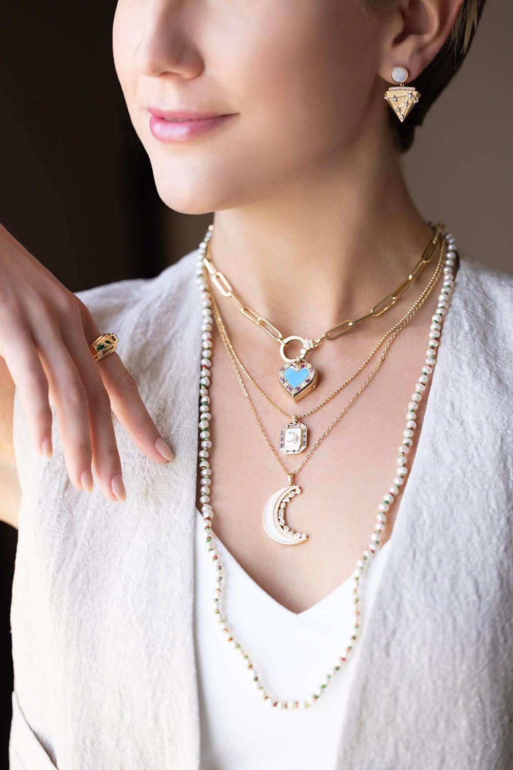 SORELLINA-La Luna Necklace-YELLOW GOLD