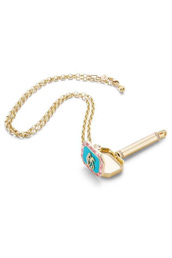 SORELLINA-Lock & Key Treasure Box Locket-YELLOW GOLD