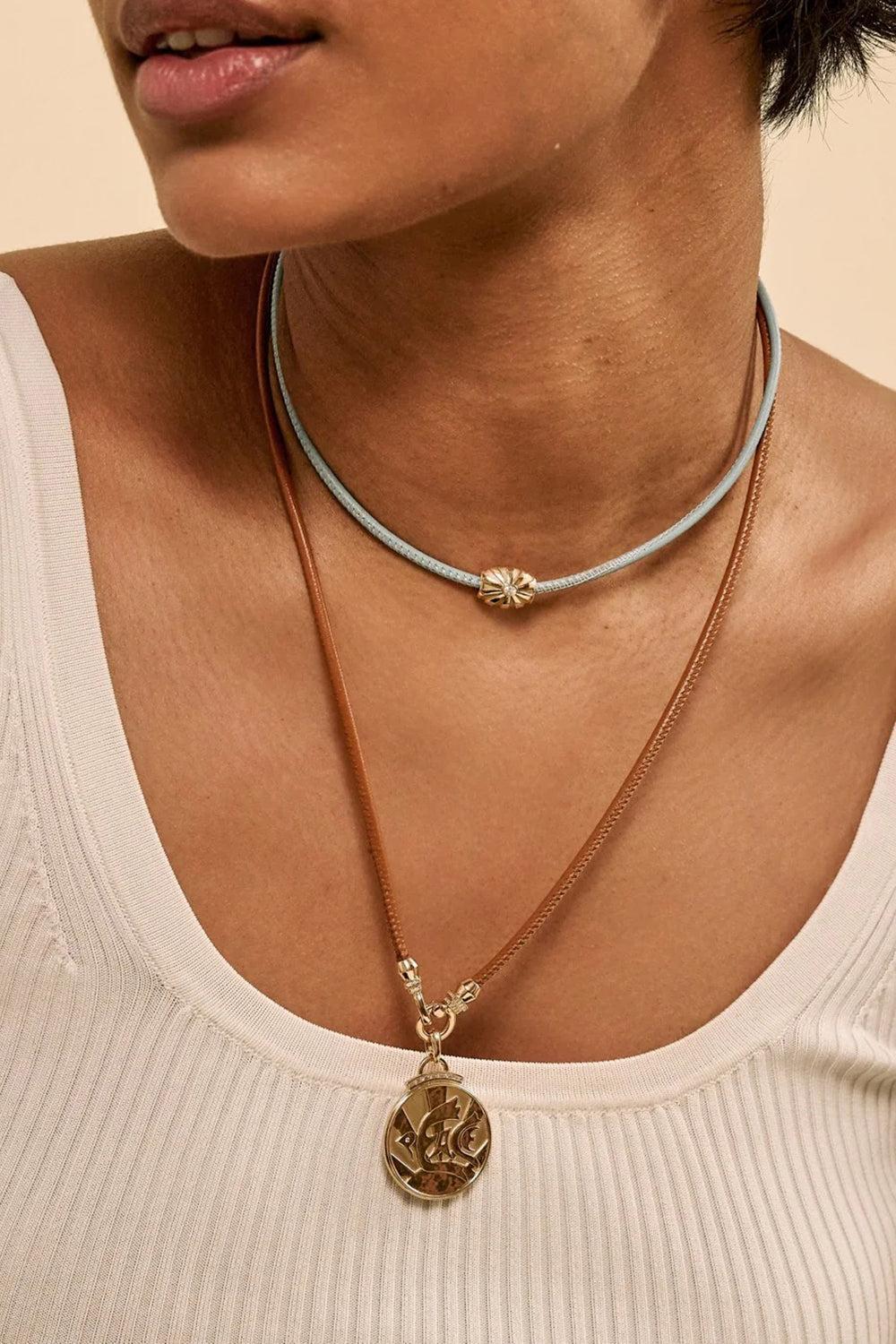 Diamond Peace Coin Pendant-YELLOW GOLD-JEWELRYFINE JEWELPENDANT-SORELLINA