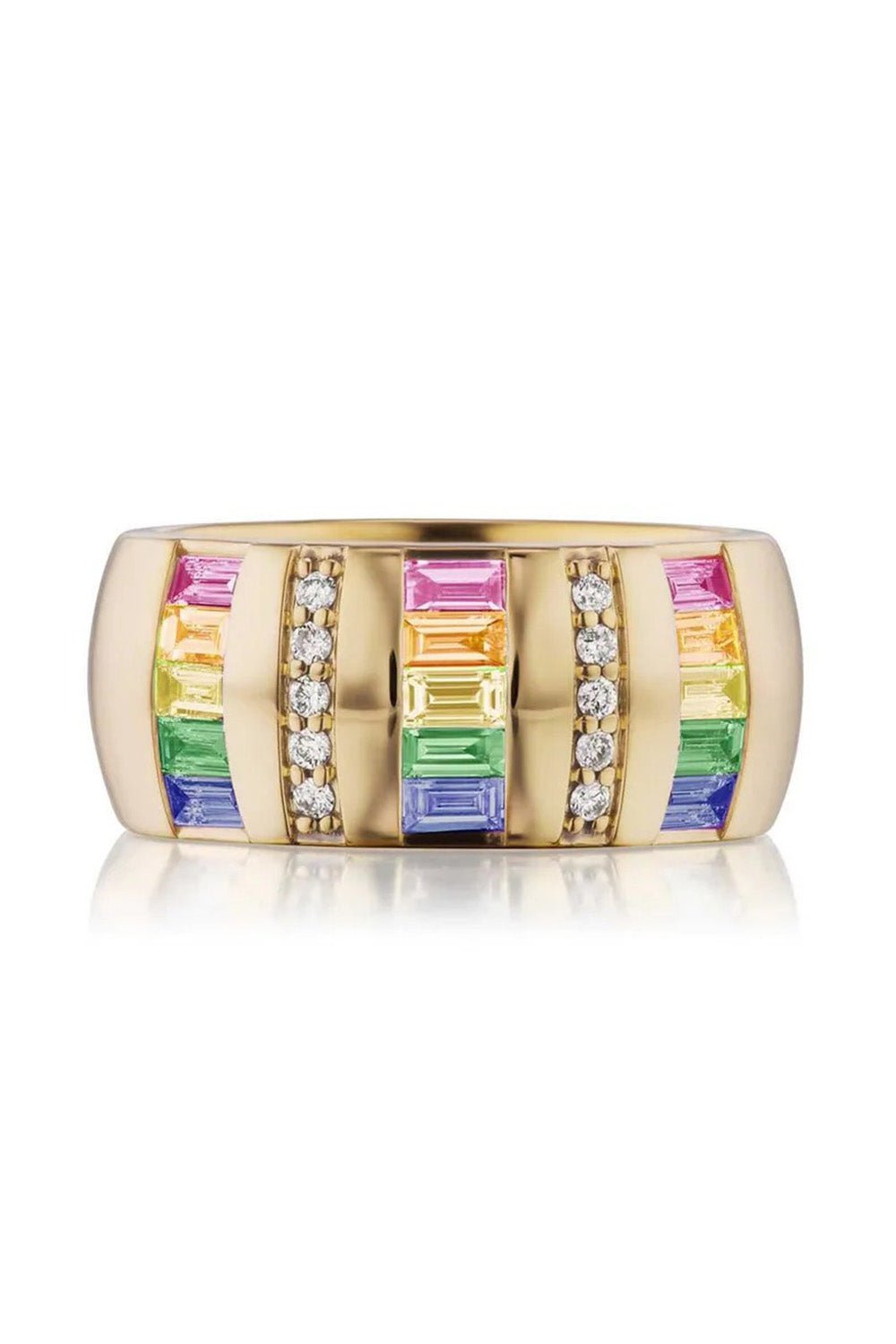 SORELLINA-Tarot Baguette Ring-YELLOW GOLD