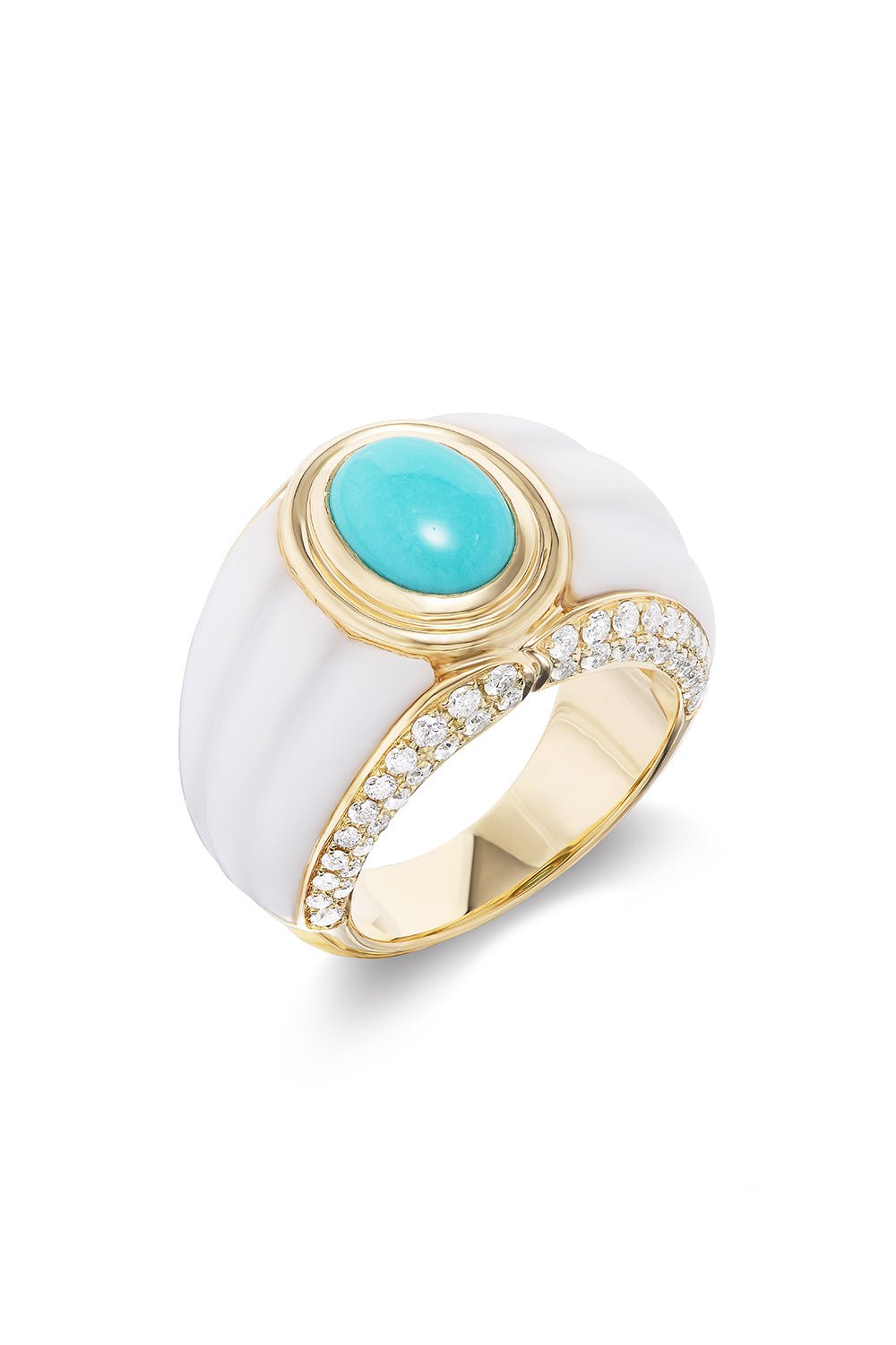 SORELLINA-Amalfi Seashell Ring-YELLOW GOLD