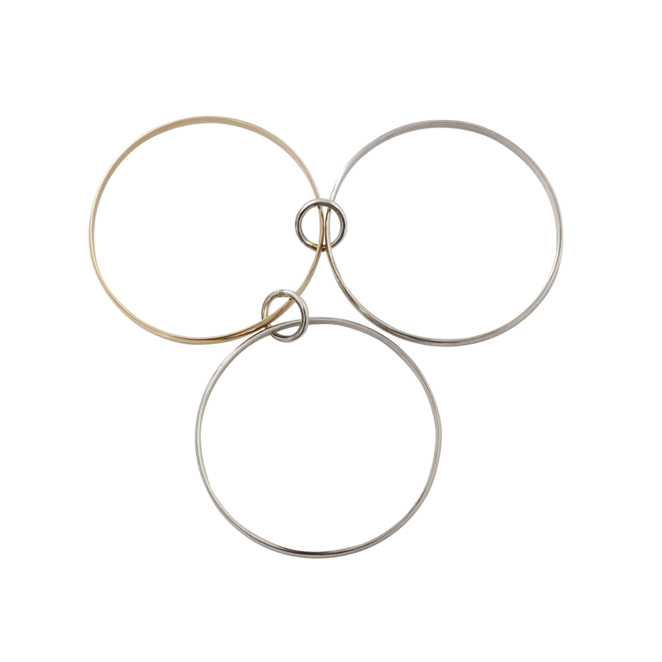 SPINELLI KILCOLLIN-Phaedra Three Link Bangle Bracelet-SILVER