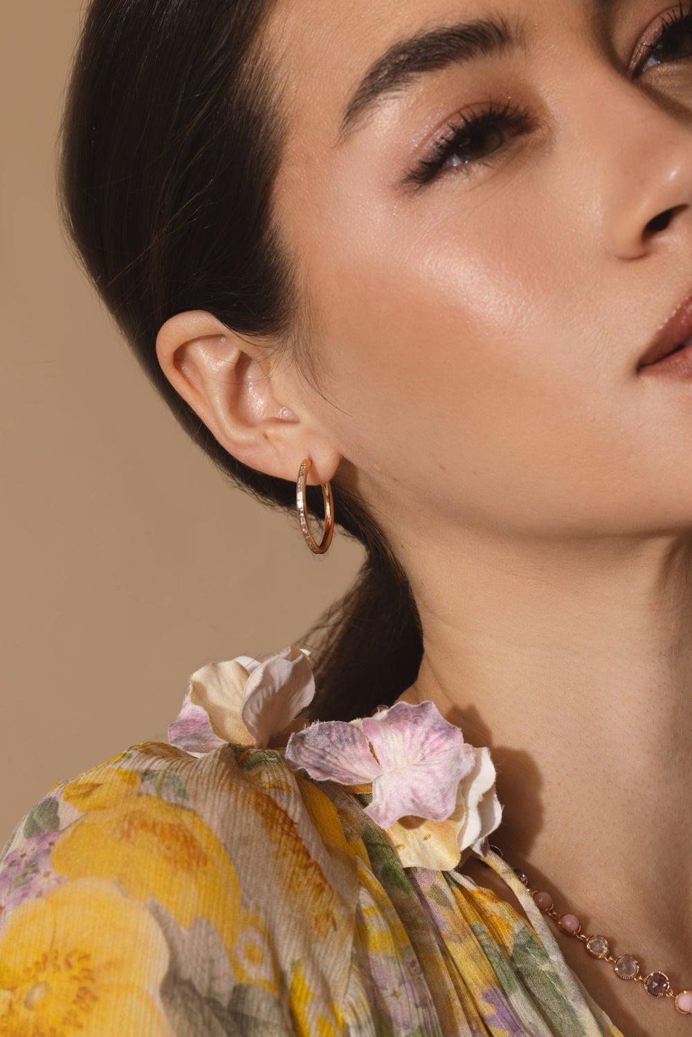 SPINELLI KILCOLLIN-Miri Rose Hoop Earrings-ROSE GOLD