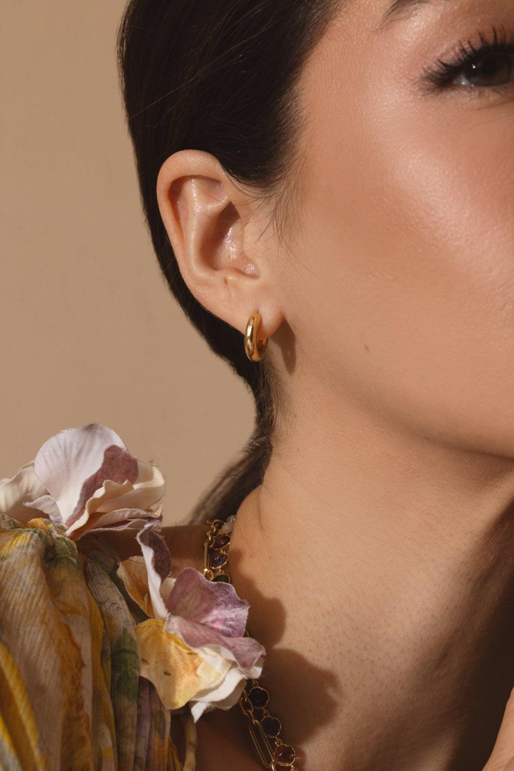 SPINELLI KILCOLLIN-Macro Hoop Earring-YELLOW GOLD