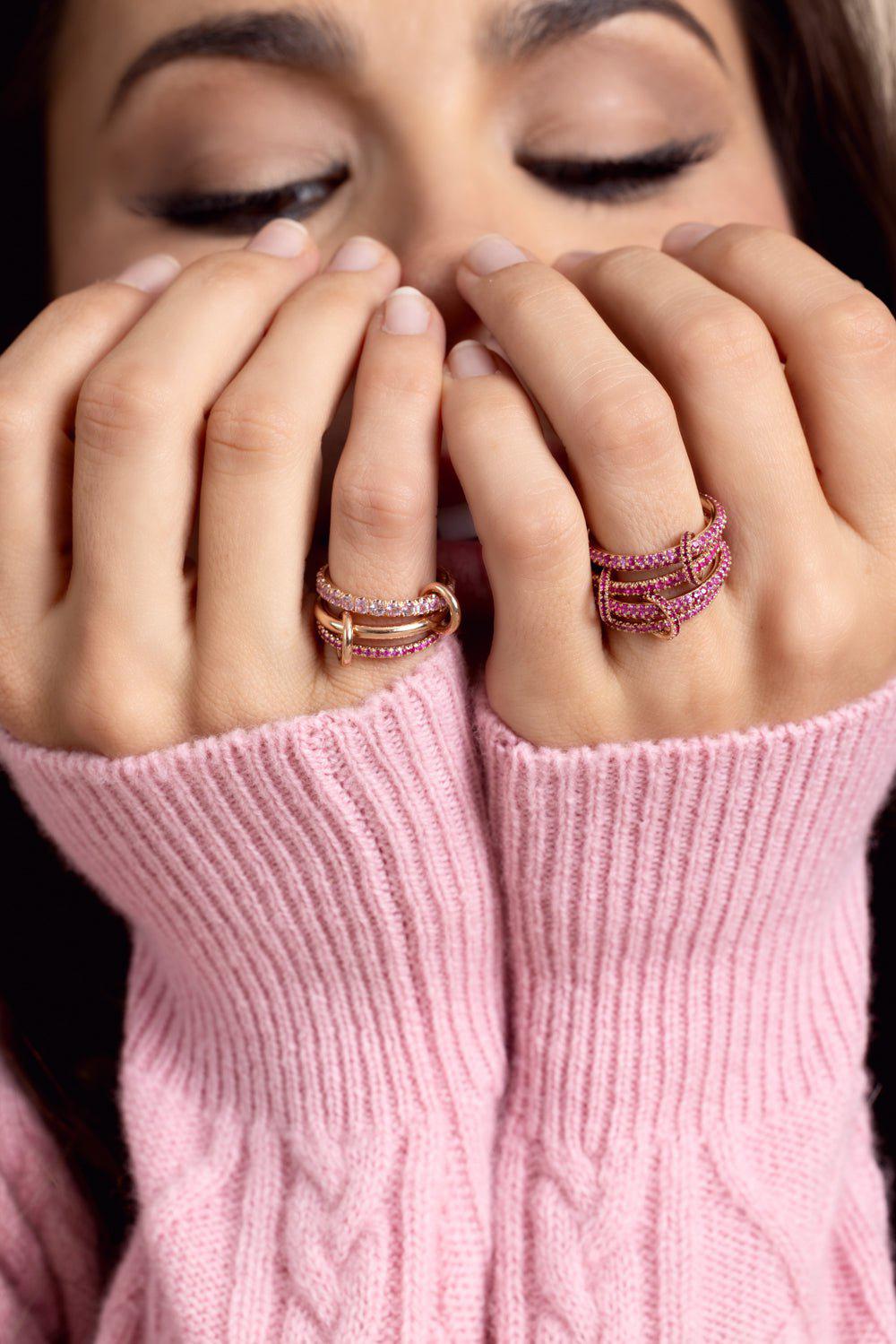 Norah Three Link Ring - Rose Gold | SPINELLI KILCOLLIN – Marissa