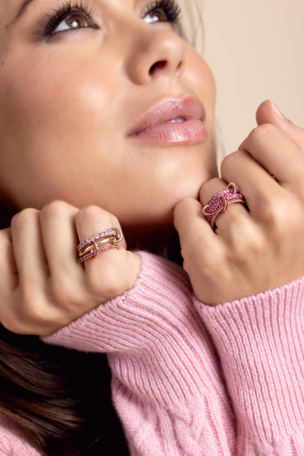 Norah Three Link Ring - Rose Gold | SPINELLI KILCOLLIN – Marissa