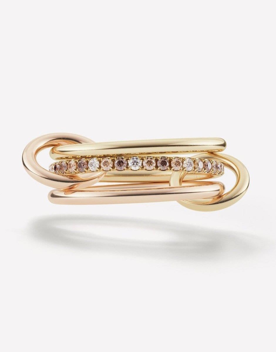 SPINELLI KILCOLLIN-Sonny CCW 3 Link Rings-ROSE GOLD