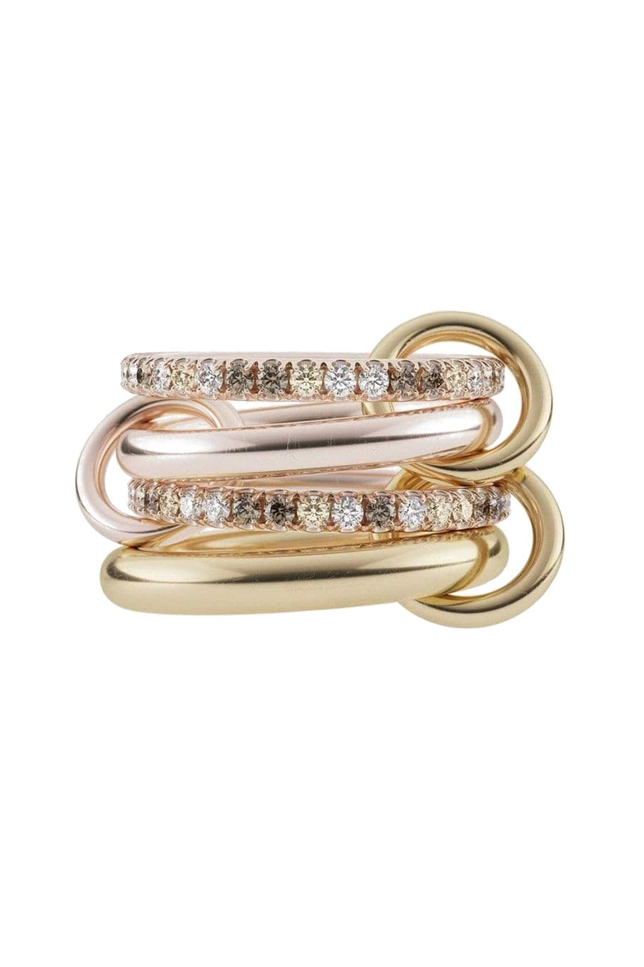SPINELLI KILCOLLIN-Cancer CCW 4 Link Rings-ROSE GOLD
