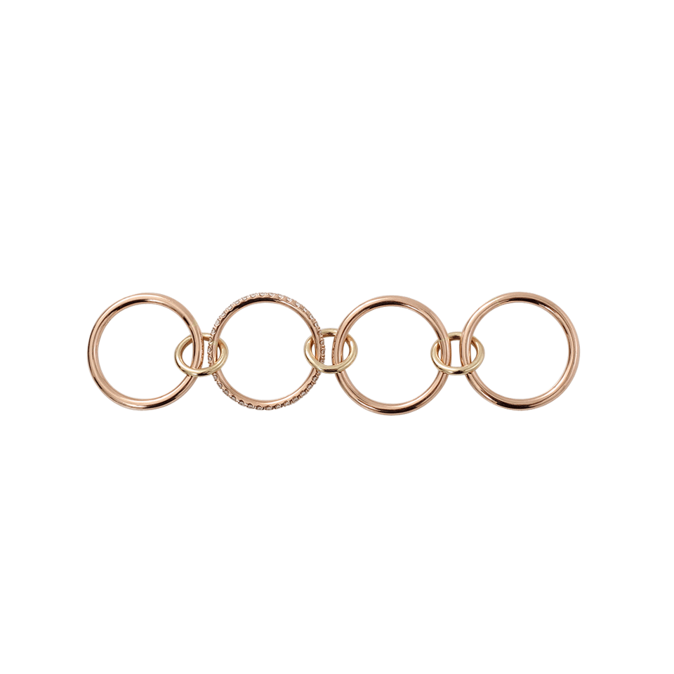 SPINELLI KILCOLLIN-Sonny Four Link Diamond Pave Ring-ROSE GOLD