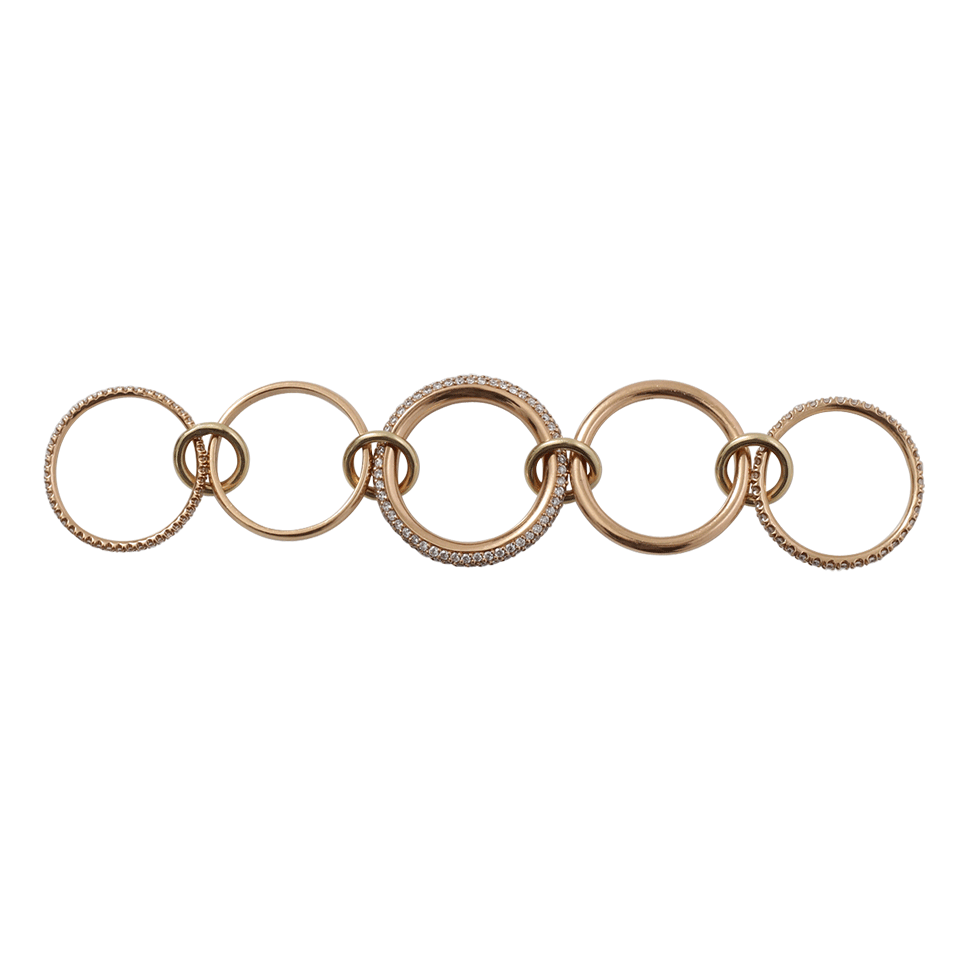 SPINELLI KILCOLLIN-Venus Five Link Diamond Rings-ROSE GOLD
