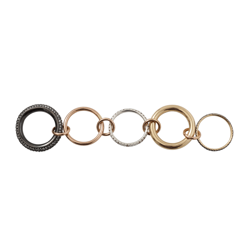 SPINELLI KILCOLLIN-Nexus Five Link Diamond Rings-ROSE GOLD