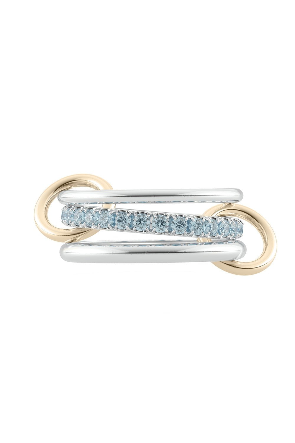 SPINELLI KILCOLLIN-Petunia Aqua Three Link Ring-