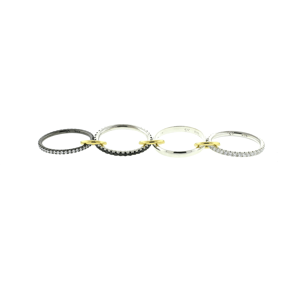 SPINELLI KILCOLLIN-Sagittarius Four Linked Rings-SILVER