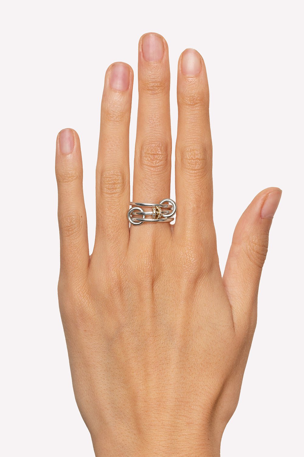SPINELLI KILCOLLIN-Acacia SG Gris Three Link Ring-SILVER